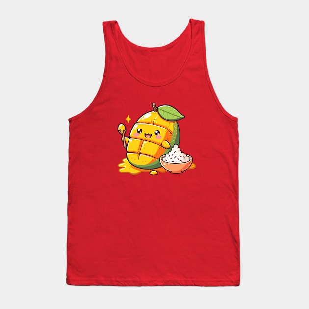 Cute Mango Sticky Rice Tank Top by Arief Uchiha